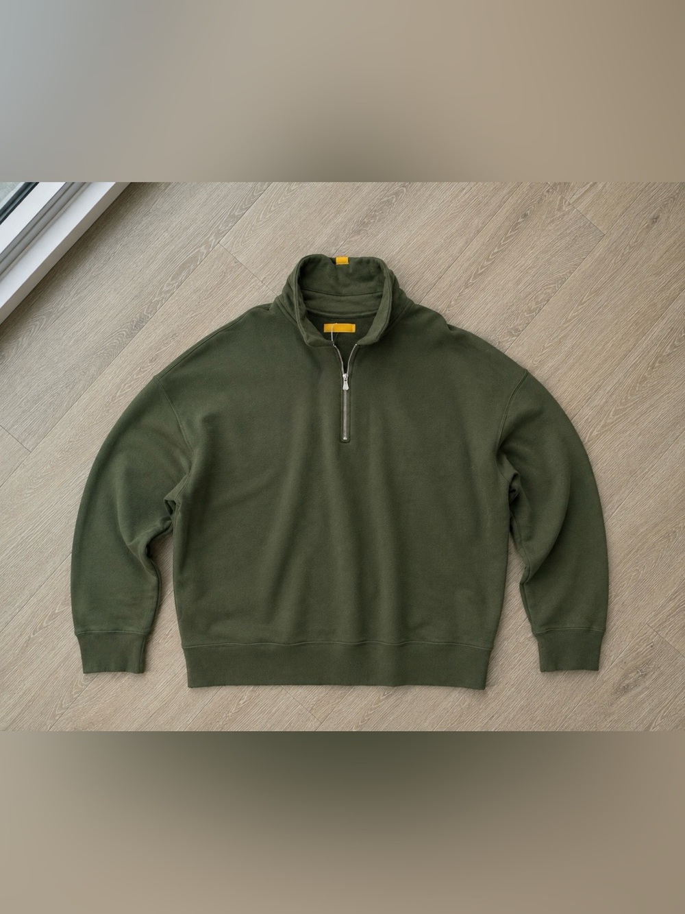 YELABEL / Yellow Label Co. Quarter Zip Sweatshirt –
Olive – XXL